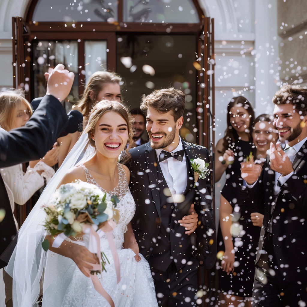 young_couple Young couple getting married